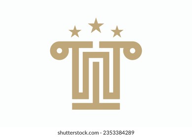 justice law logo design vector illustration