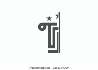 ilustración vectorial del logotipo de la ley de justicia