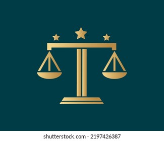 justice law logo icon vector template