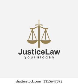 Justice Law Logo Template