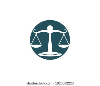 justice law Logo Template vector illsutration design