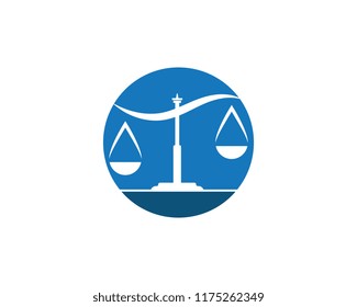 justice law Logo Template vector illsutration design