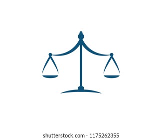 justice law Logo Template vector illsutration design
