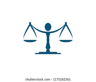 justice law Logo Template vector illsutration design