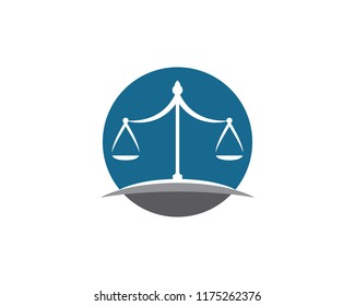 justice law Logo Template vector illsutration design