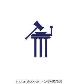 Justice Law Logo Template Vector Illustration design