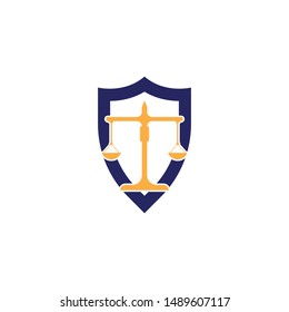 Justice Law Logo Template Vector Illustration design