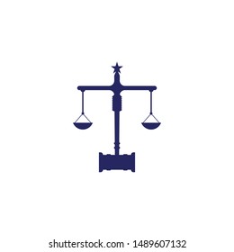 Justice Law Logo Template Vector Illustration design