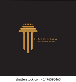 Justice Law Logo Template Vector Illustration design