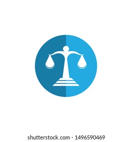 Justice Law Logo Template Vector Illustration design