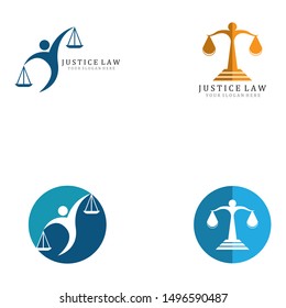 Justice Law Logo Template Vector Illustration design