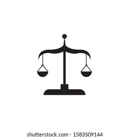 Justice law logo template vector illsutration design