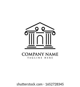 justice law Logo Template vector illustration design