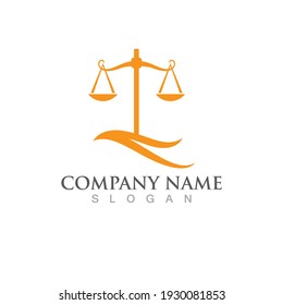 Justice Law Logo Template Vector Illsutration Design