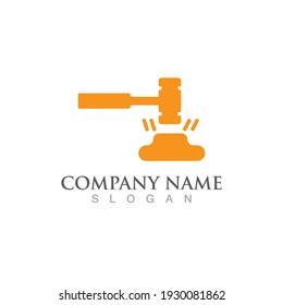 justice law Logo Template vector illsutration design