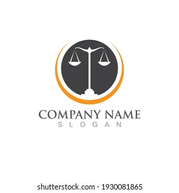 Justice Law Logo Template Vector Illsutration Design