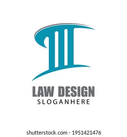 justice law Logo Template vector illsutration design