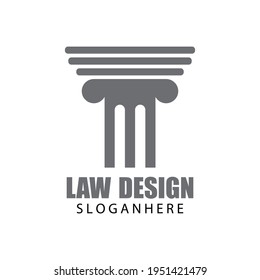 justice law Logo Template vector illsutration design