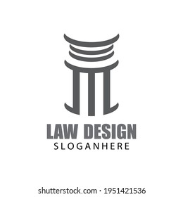 justice law Logo Template vector illsutration design
