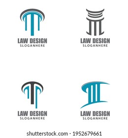 justice law Logo Template vector illsutration design