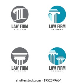 diseño de iluminación vectorial de plantillas de logotipo de ley de justicia