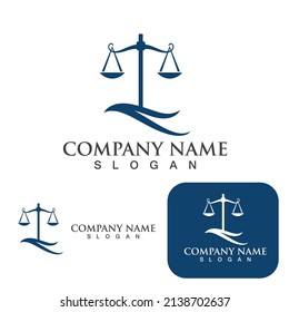 justice law Logo Template vector illsutration design