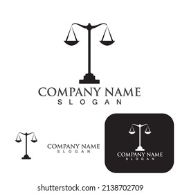 justice law Logo Template vector illsutration design