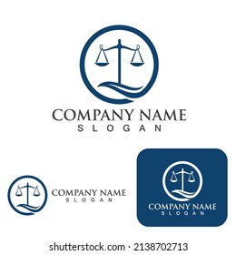 justice law Logo Template vector illsutration design