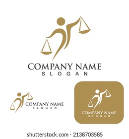 diseño de iluminación vectorial de plantillas de logotipo de ley de justicia