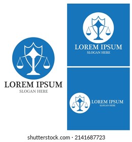 Justice law Logo Template vector illsutration design