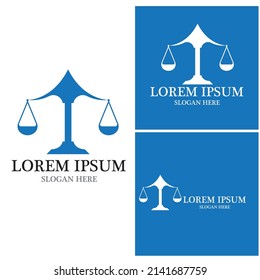 Justice law Logo Template vector illsutration design