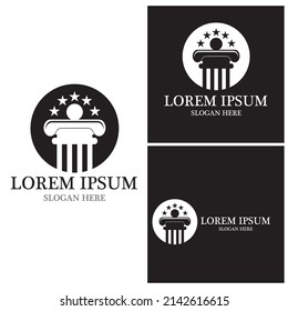 Justice law Logo Template vector illsutration design