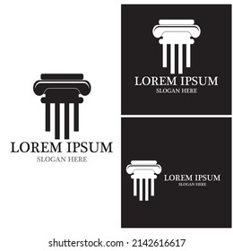 Diseño de la ilustración vectorial de la plantilla de logotipo de la ley de justicia