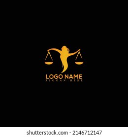diseño de iluminación vectorial de plantillas de logotipo de ley de justicia
