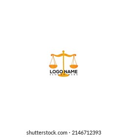 justice law Logo Template vector illsutration design
