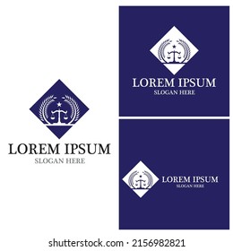 Justice law Logo Template vector illsutration design