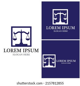 Justice law Logo Template vector illsutration design