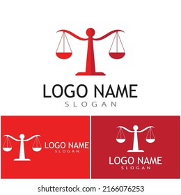 justice law Logo Template vector illsutration design