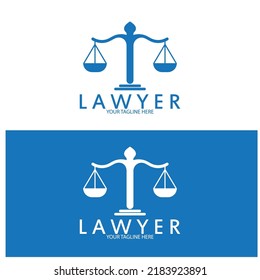 diseño de iluminación vectorial de plantillas de logotipo de ley de justicia