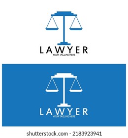 justice law Logo Template vector illsutration design