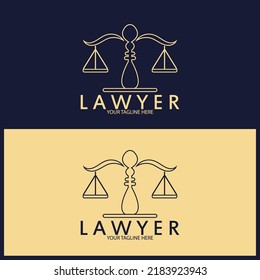 justice law Logo Template vector illsutration design
