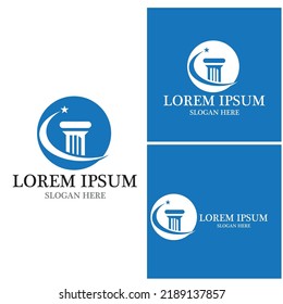 Justice law Logo Template vector illsutration design