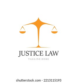 justice law Logo Template vector illsutration design