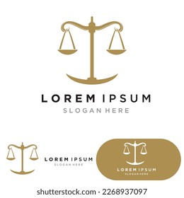 justice law Logo Template vector illsutration design