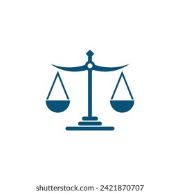 justice law Logo Template vector illsutration design