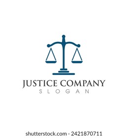 justice law Logo Template vector illsutration design
