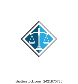 justice law Logo Template vector illsutration design