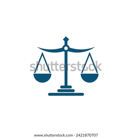 justice law Logo Template vector illsutration design