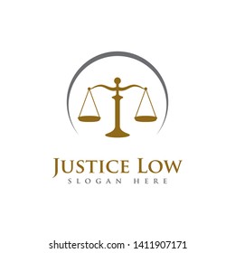 justice law logo vector design