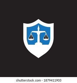 Justice law logo vector template